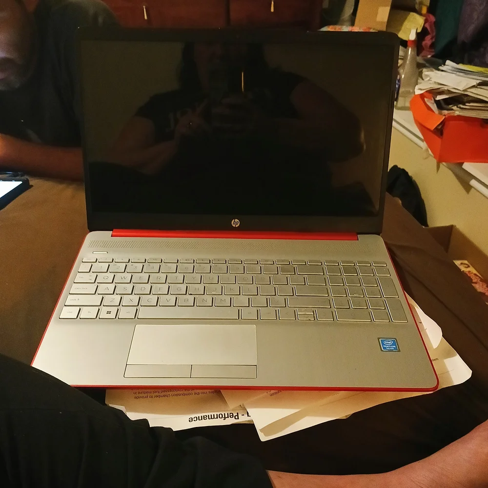 HP Red Laptop Vibrant Design Advanced Technology